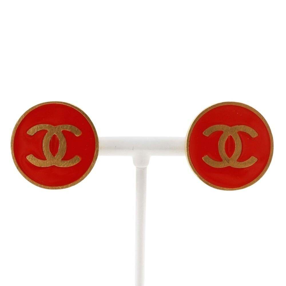CHANEL Red Earrings - Picture 1 of 7